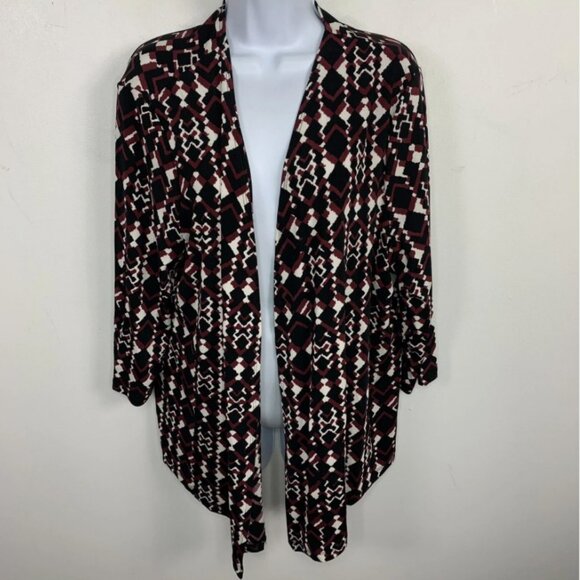North Style Women's Two-Piece Set Sweater Geometric Stretch Knit SZ M - Picture 1 of 14